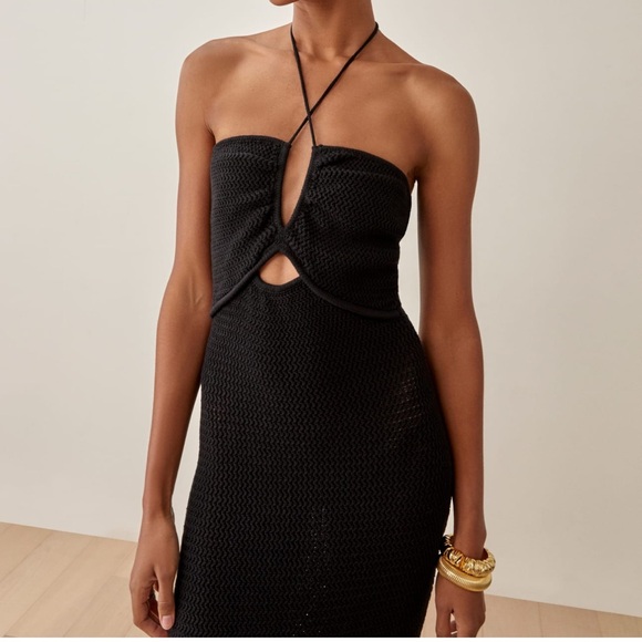 NWT Reformation Vanete Open Knit Dress size Large - Picture 4 of 6